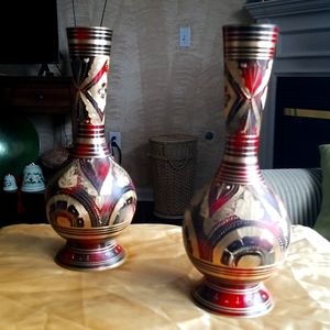 Metal mini vases 2 pc